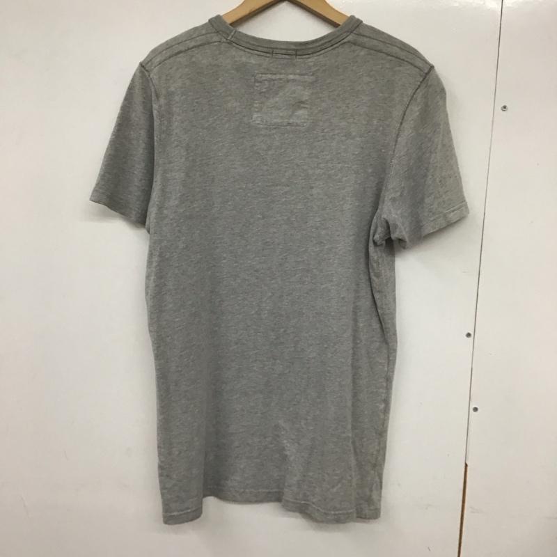 アバクロンビーアンドフィッチ ABERCROMBIE&FITCH Tシャツ 半袖 半袖カットソー プリントTシャツ クルーネックカットソー L ロゴ、文字 灰 / グレー /  メンズ USED 古着 中古 10132079