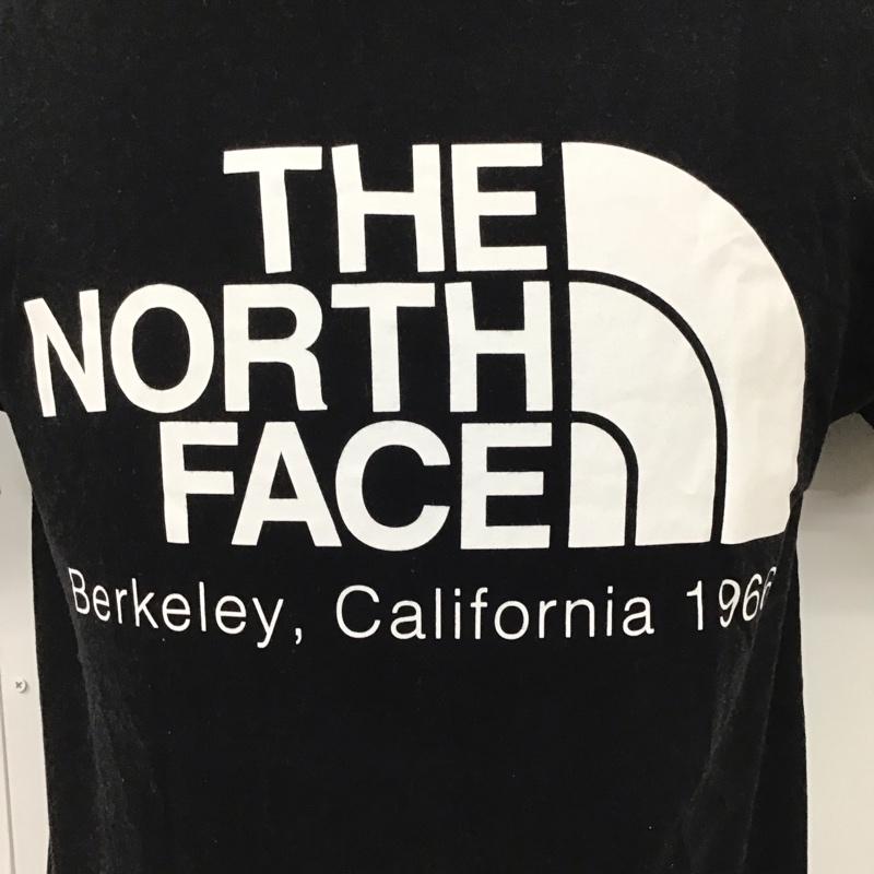 ザノースフェイス THE NORTH FACE Tシャツ 半袖 半袖カットソー プリントTシャツ クルーネックカットソー S ロゴ、文字 黒 / ブラック /  メンズ USED 古着 中古 10119536