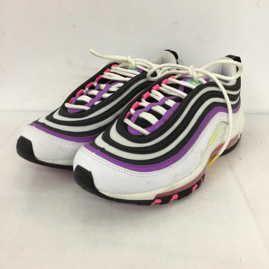 ナイキ NIKE スニーカー スニーカー 921733-106 W AIR MAX 97 25.5cm 25.5cm ワンポイント 黒 / ブラック / X 紫 / パープル / X 白 / ホワイト /  レディース USED 古着 中古 10129545
