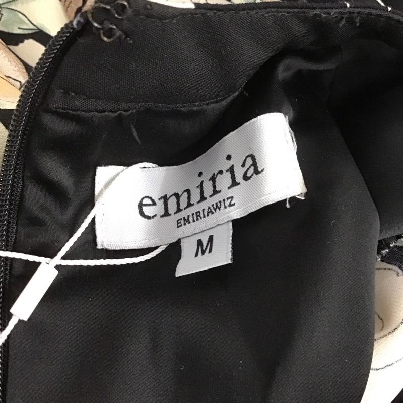 エミリアウィズ Emiria wiz ワンピース ロングスカート MA0024 半袖 M 花柄 黒 / ブラック /  レディース USED 古着 中古 10106741