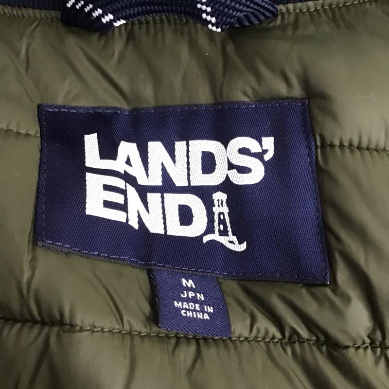 ランズエンド LANDS END ジャケット、上着 ジャンパー、ブルゾン ジップアップジャケット ジャンパー ジャケット カジュアルジャケット アウター M 無地 カーキ / カーキ /  メンズ USED 古着 中古 10123895