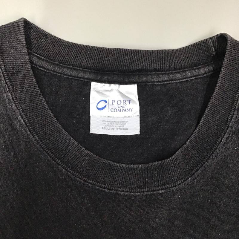 古着 USED Tシャツ 半袖 バックプリント クルーネック 2XL ロゴ、文字 黒 / ブラック /  メンズ USED 古着 中古 10122620