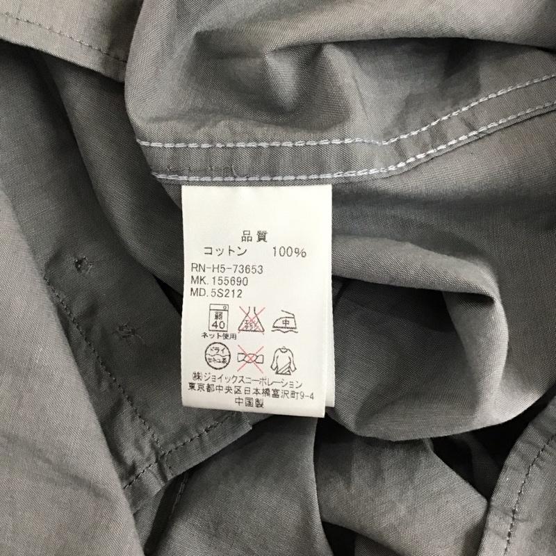 アール・ニューボールド R.NEWBOLD シャツ、ブラウス 長袖 胸ポケット XL ワンポイント 灰 / グレー /  メンズ USED 古着 中古 10118111
