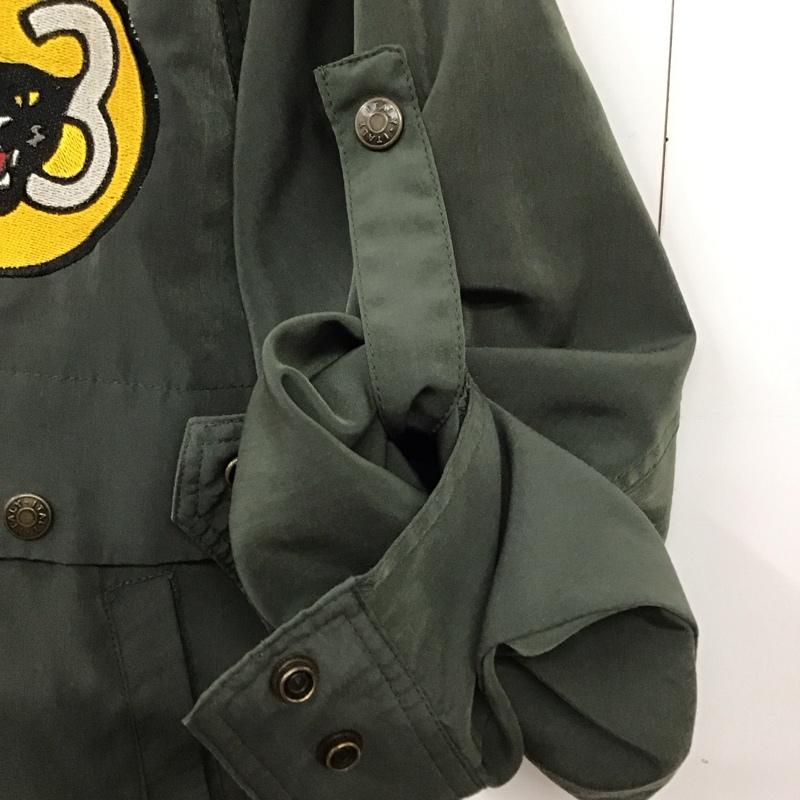 古着 USED ジャケット、上着 ジャンパー、ブルゾン ジップアップジャケット アウター 古着 ミリタリージャケット ロゴ、文字 カーキ / カーキ /  メンズ USED 古着 中古 10150571