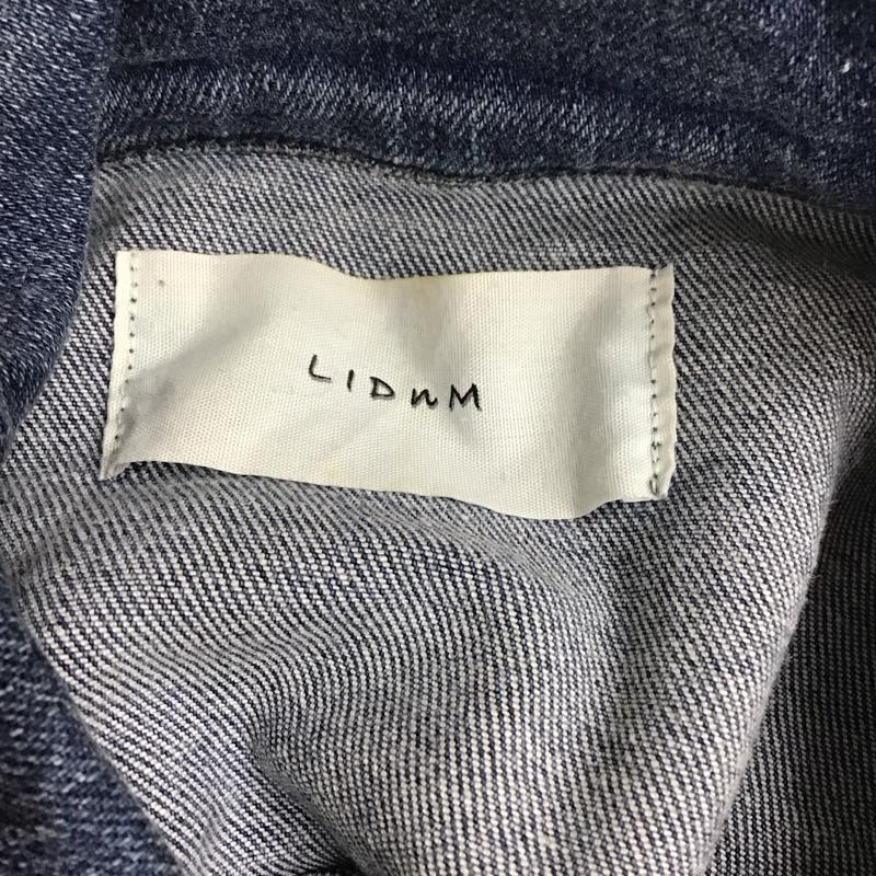リドム LIDnM ジャケット、上着 ジャケット、ブレザー デニムジャケット カラージャケット 長袖ジャケット ブルゾン M 無地 インディゴ / インディゴ /  メンズ USED 古着 中古 10117260