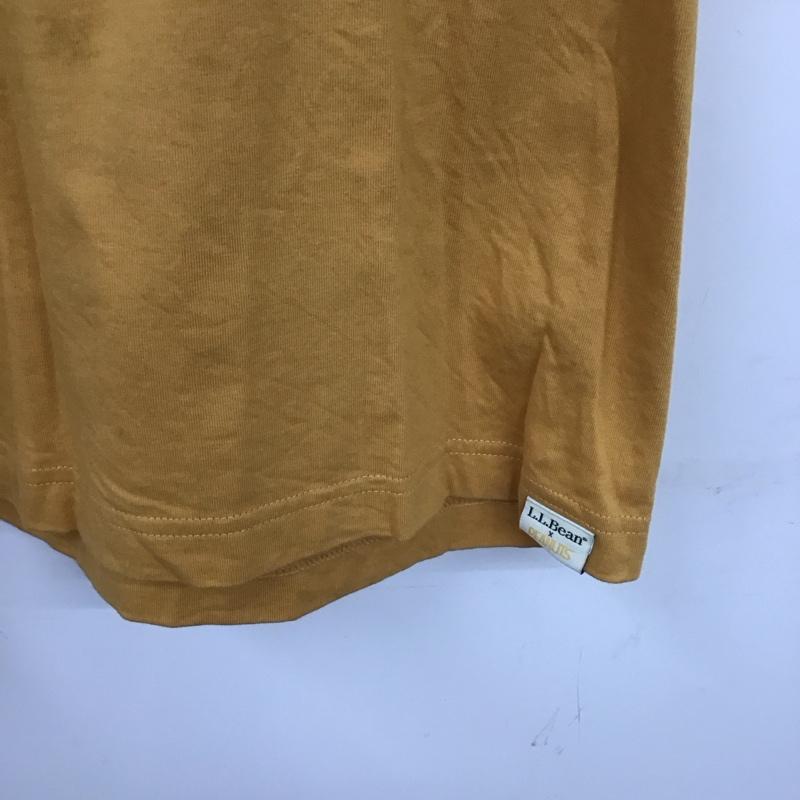 エルエルビーン L.L.Bean Tシャツ 半袖 半袖カットソー プリントTシャツ クルーネックカットソー L プリント 黄 / イエロー /  メンズ USED 古着 中古 10129817