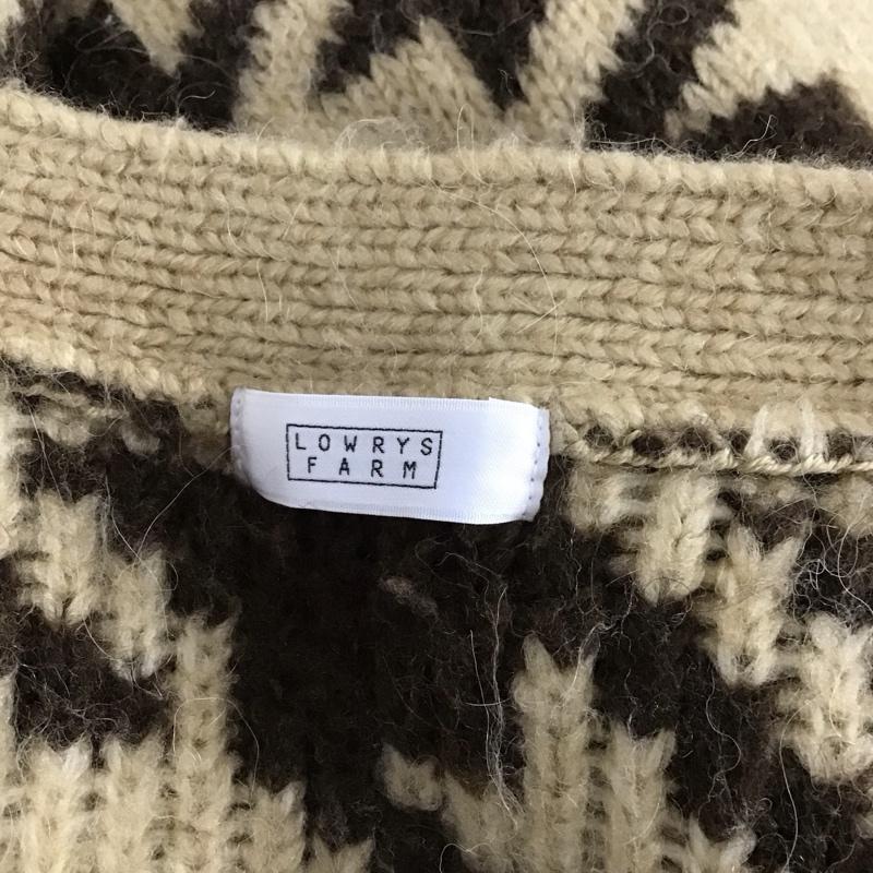 ローリーズファーム LOWRYS FARM カーディガン 長袖 長袖カーディガン 長袖カットソー ノーカラージャケット 前開カーディガン FREE プリント マルチカラー / マルチカラー /  レディース USED 古着 中古 10124734