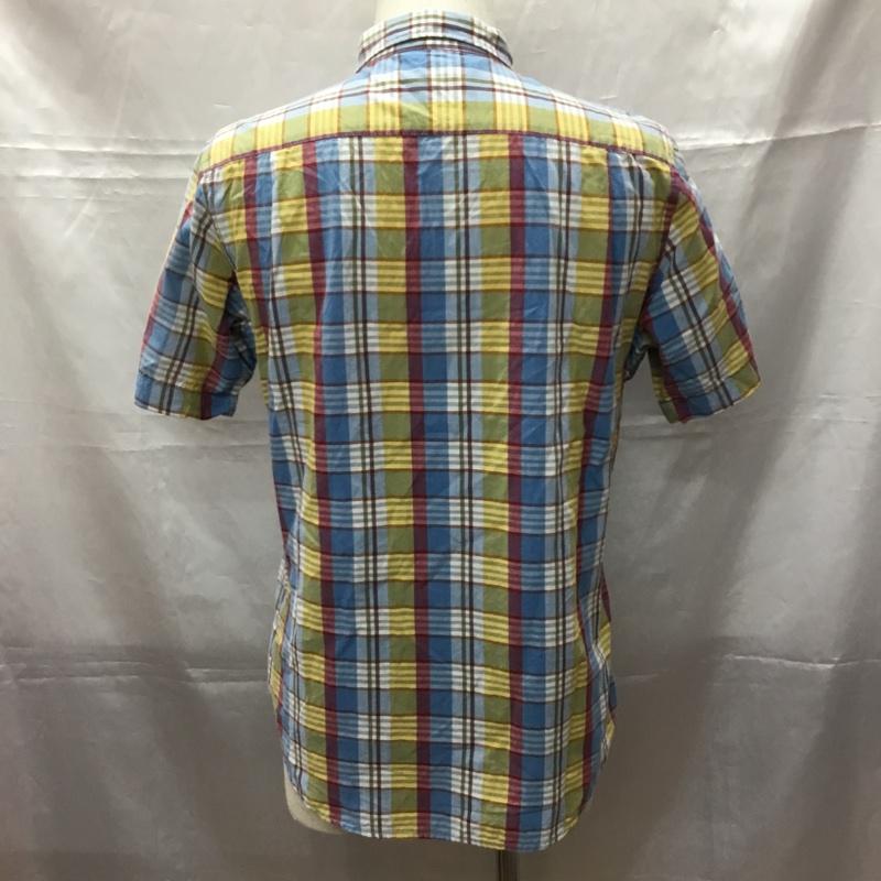 グローバルワーク GLOBAL WORK シャツ、ブラウス 半袖 半袖シャツ チェックシャツ カラーシャツ カジュアルシャツ M チェック マルチカラー / マルチカラー /  メンズ USED 古着 中古 10108840