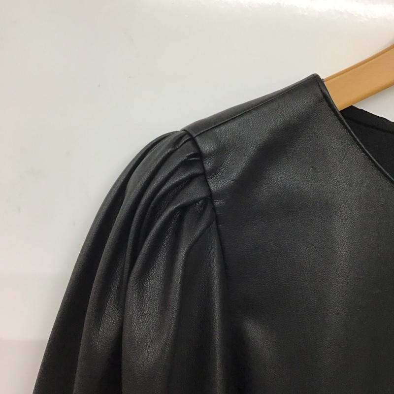 ザラ ZARA カットソー 長袖 L 無地 黒 / ブラック /  レディース USED 古着 中古 10146629