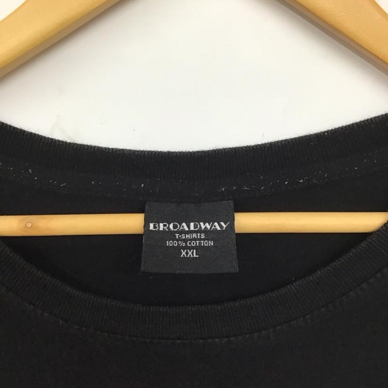 古着 USED Tシャツ 半袖 半袖カットソー プリントTシャツ クルーネックカットソー XXL プリント 黒 / ブラック /  メンズ USED 古着 中古 10138195