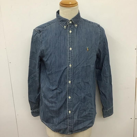 ポロラルフローレン POLO RALPH LAUREN シャツ、ブラウス 長袖 長袖シャツ デニムシャツ カラーシャツ XL 無地 インディゴ / インディゴ /  メンズ USED 古着 中古 10127653