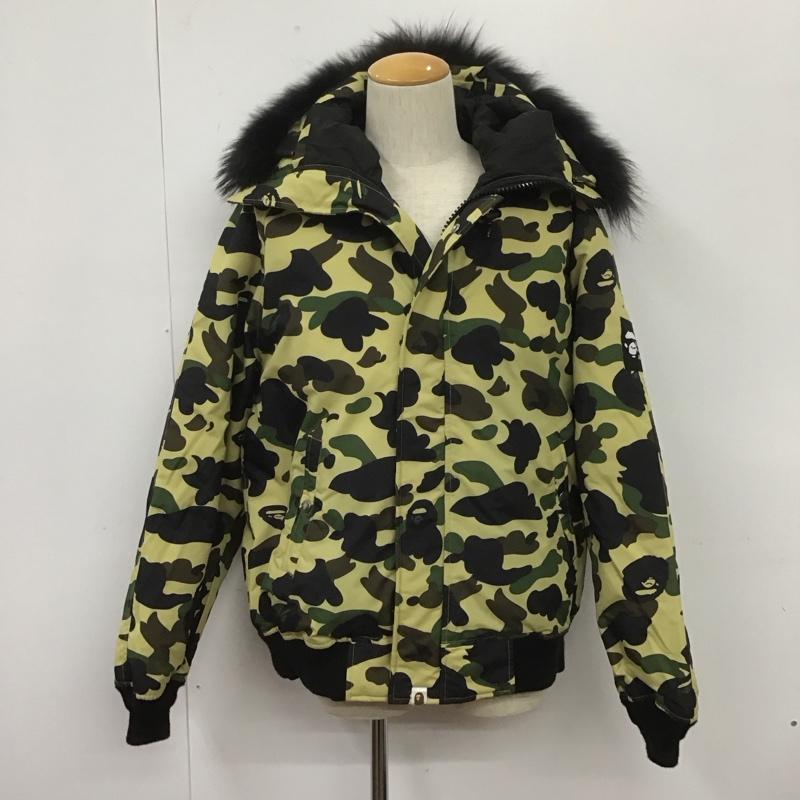 アベイシングエイプ A BATHING APE ジャケット、上着 ジャンパー、ブルゾン ジップアップジャケット ジャンパー ダウンジャケット カジュアルジャケット アウター L カモフラージュ柄・迷彩 マルチカラー / マルチカラー /  メンズ USED 古着 中古 10107022