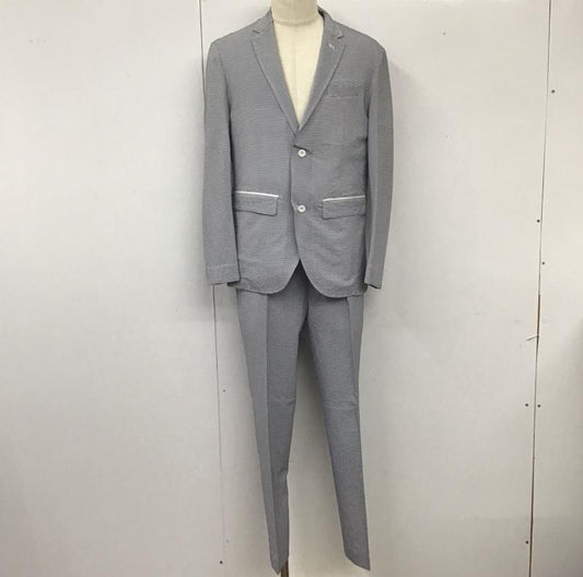 アディダス adidas セットアップ セットアップ セットアップ カジュアルジャケット カジュアルパンツ 2点セット L ボーダー柄 白 / ホワイト / X 青 / ブルー /  メンズ USED 古着 中古 10113780