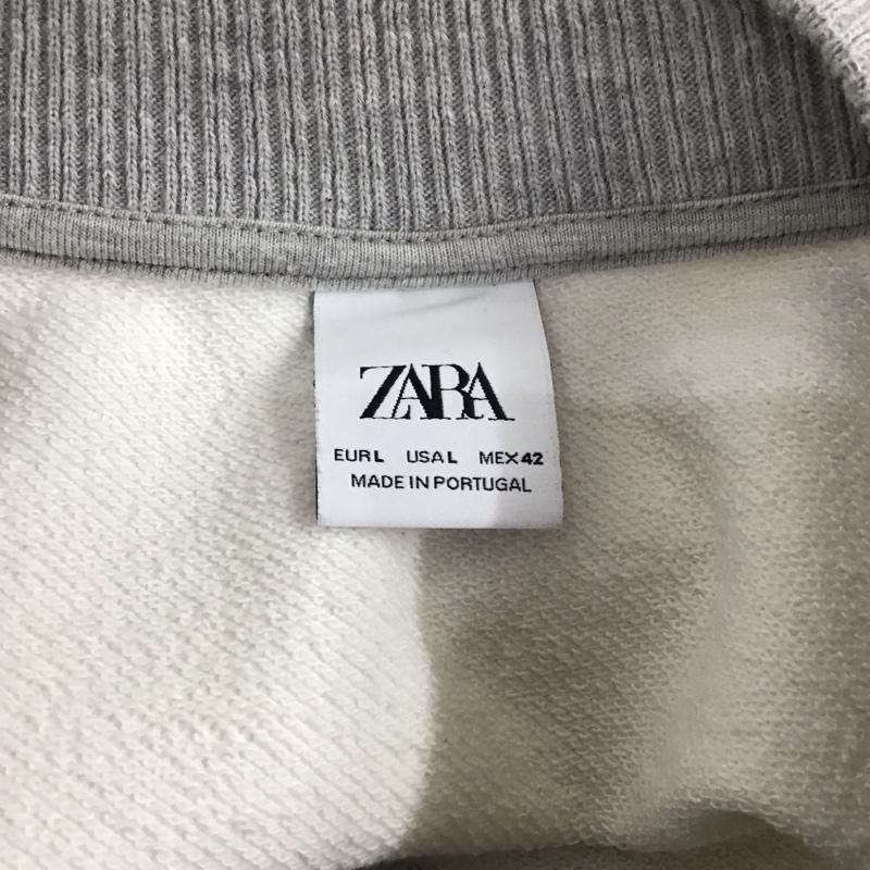 ザラ ZARA ベスト ベスト 7878 303 250 Vネック スウェット L ロゴ、文字 アイボリー / アイボリー / X 灰 / グレー / X 黒 / ブラック /  メンズ USED 古着 中古 10109651