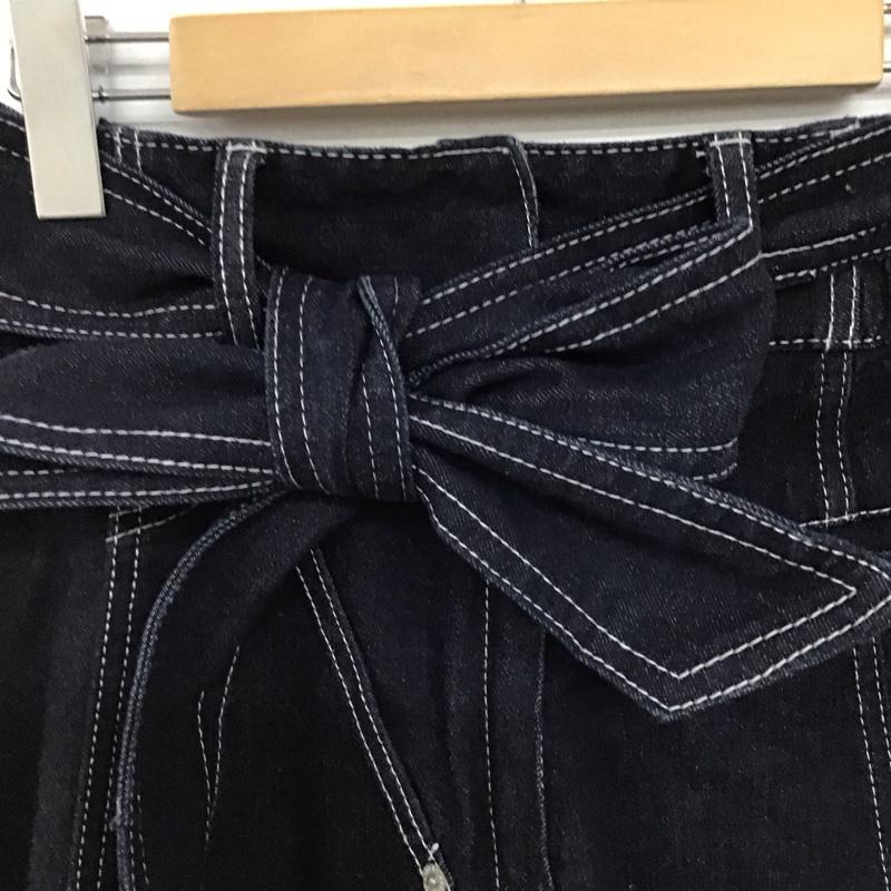 アズールバイマウジー AZUL BY MOUSSY スカート ロングスカート 250GST12-074B STITCH DENIM FLARE SKIRT S 無地 インディゴ / インディゴ /  レディース USED 古着 中古 10147035