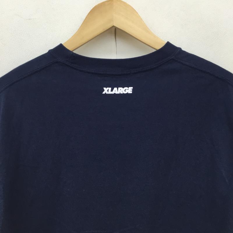 エクストララージ XLARGE Tシャツ 半袖 XLARGE×SHIRT KING PHADE XLARGE×SHIRT KING S/S TEE M プリント 紺 / ネイビー /  メンズ USED 古着 中古 10134507