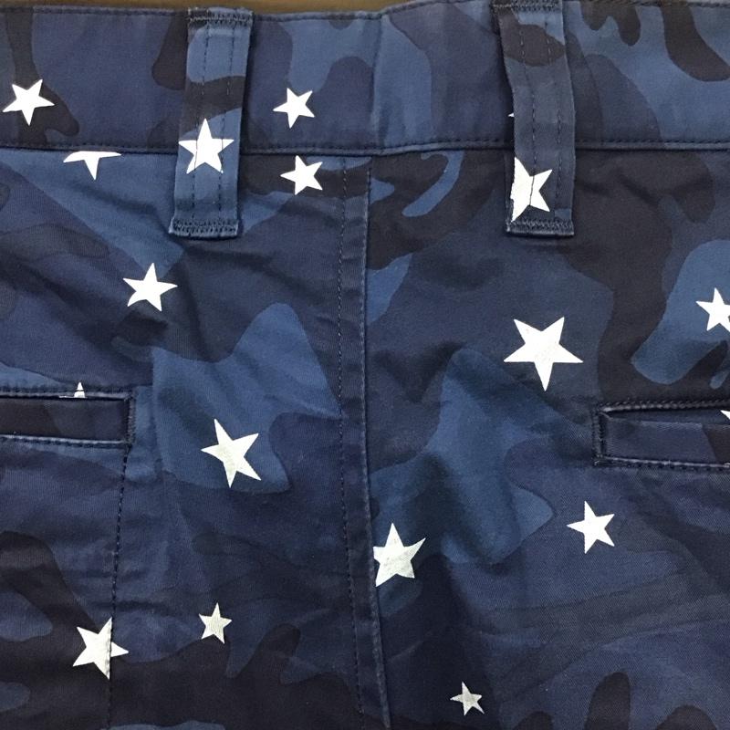 ユニフォームエクスペリメント uniform experiment パンツ ショートパンツ 半袖パンツ ショートパンツ プリントパンツ 2 プリント 紺 / ネイビー /  メンズ USED 古着 中古 10111655