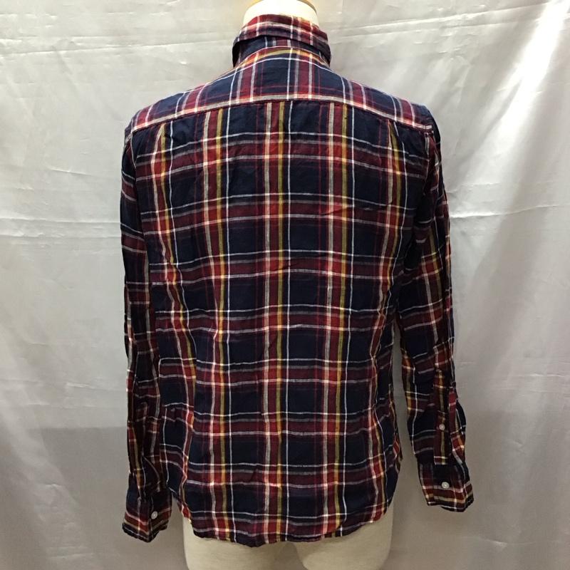 グローバルワーク GLOBAL WORK シャツ、ブラウス 長袖 GW021502NP フレンチリネン S チェック メンズ USED 古着 中古 10116835