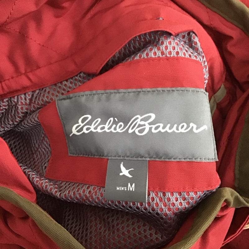 エディーバウアー Eddie Bauer ジャケット、上着 ジャンパー、ブルゾン ジップアップジャケット ジャンパー ジャケット カジュアルジャケット アウター M ロゴ、文字 えんじ / ワインレッド /  メンズ USED 古着 中古 10113600