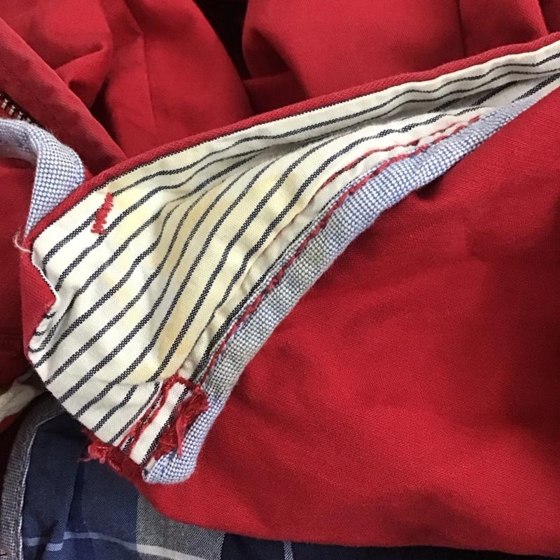 トミーヒルフィガー TOMMY HILFIGER パンツ ワークパンツ、ペインターパンツ ワークパンツ カジュアルパンツ ワイドパンツ カーゴパンツ 32インチ 無地 赤 / レッド /  メンズ USED 古着 中古 10111103