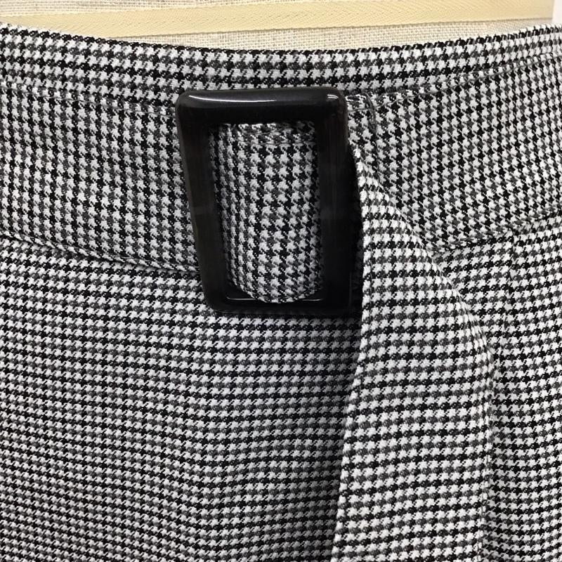 ロペピクニック ROPE  PICNIC スカート ロングスカート GDC-59050-B ベルト付き 36 千鳥格子 灰 / グレー / X 黒 / ブラック /  レディース USED 古着 中古 10114400