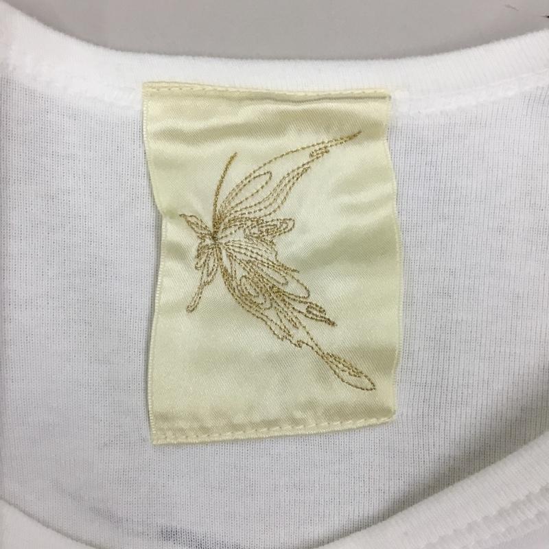 キリュウキリュウ kiryuyrik カットソー 半袖 半袖カットソー プリントTシャツ クルーネックカットソー S ロゴ、文字 白 / ホワイト /  メンズ USED 古着 中古 10120702