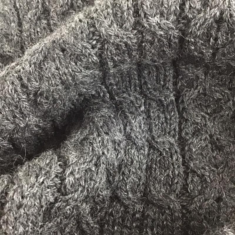 アラン ウーレン ミルズ aran WOOLLEN MILLS ベスト ベスト ニットベスト ノースリーブカットソー 前ボタン M 無地 灰 / グレー /  メンズ USED 古着 中古 10140732