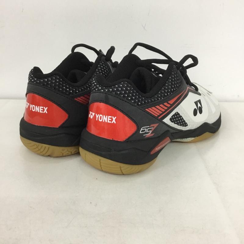 ヨネックス YONEX スニーカー スニーカー SHB65Z パワークッション65Zワイド 23cm バドミントンシューズ 23.0cm ロゴ、文字 白 / ホワイト / X 黒 / ブラック / X 赤 / レッド /  レディース USED 古着 中古 10142477