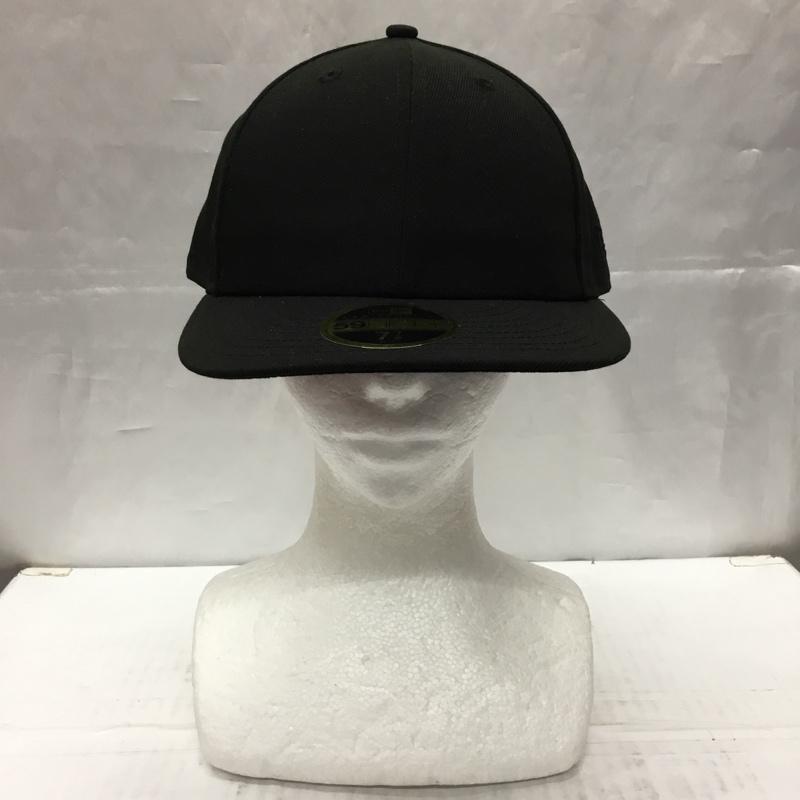 ニューエラ NEW ERA 帽子 キャップ 59FIFTY 62.5cm ロゴ、文字 黒 / ブラック /  メンズ USED 古着 中古 10106687