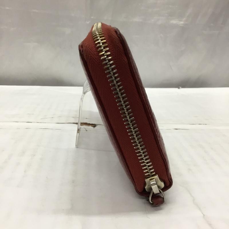 グッチ GUCCI 財布 長財布 マイクログッチシマ GG ラウンドファスナー エナメル ニース 総柄 赤 / レッド /  レディース USED 古着 中古 10116644