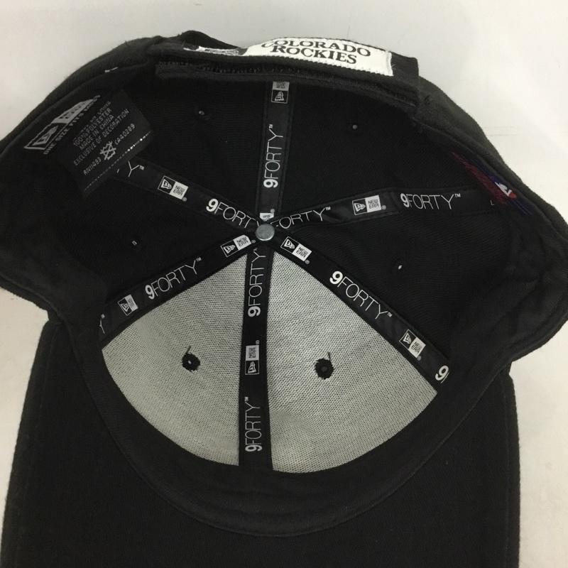 ニューエラ NEW ERA 帽子 キャップ 9FORTY GR ロゴ、文字 黒 / ブラック /  メンズ USED 古着 中古 10150224