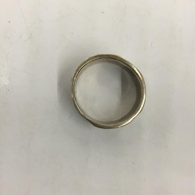 古着 USED アクセサリー 指輪 P5 SV95 シルバー たたき 14号 無地 銀 / シルバー /  メンズ USED 古着 中古 10106018