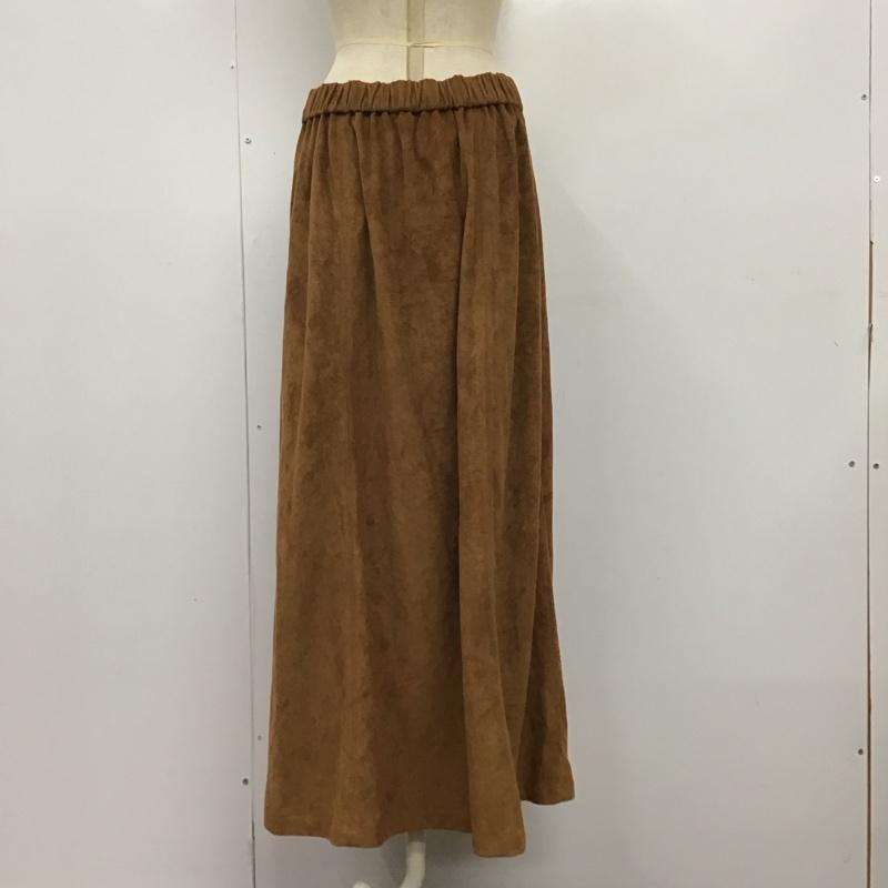 アズールバイマウジー AZUL BY MOUSSY スカート ロングスカート M 無地 茶 / ブラウン /  レディース USED 古着 中古 10121400