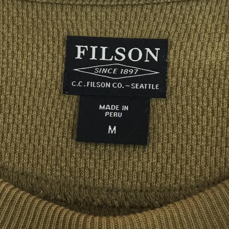フィルソン FILSON GARMENT カットソー 長袖 M 無地 カーキ / カーキ /  メンズ USED 古着 中古 10134794