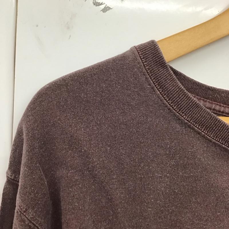 グッドオン Good On カットソー 長袖 長袖カットソー 無地カットソー クルーネック L 無地 紫 / パープル /  メンズ USED 古着 中古 10129048