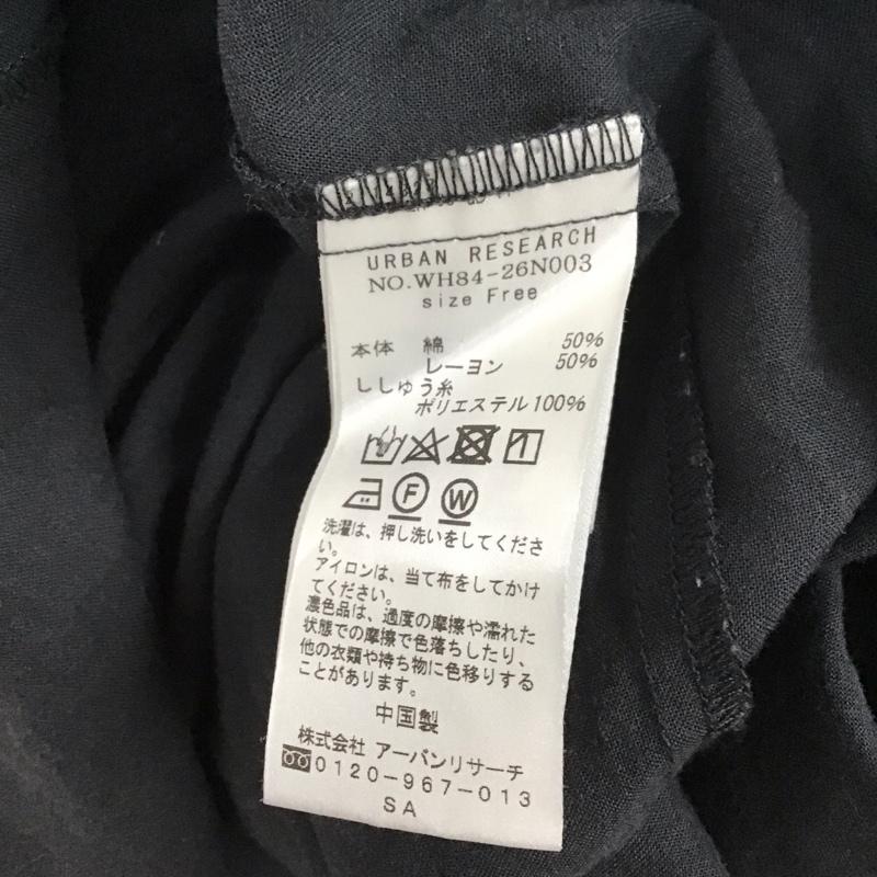 アイテムズ アーバンリサーチ ITEMS URBAN RESEARCH ワンピース ロングスカート WH84-26N003 長袖 FREE 刺繍 黒 / ブラック /  レディース USED 古着 中古 10113860