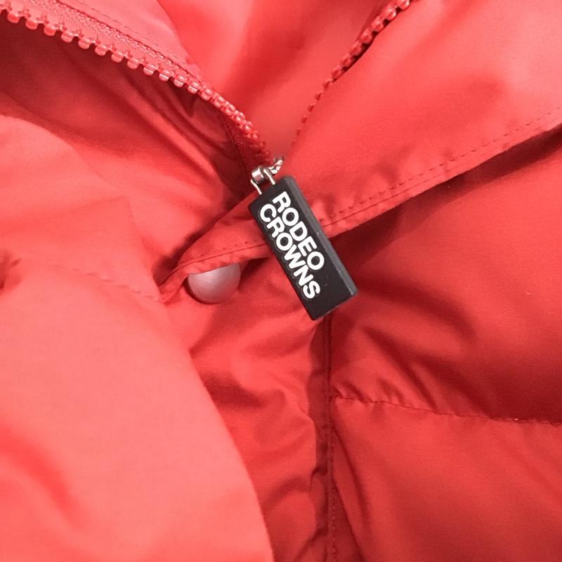 ロデオクラウンズ Rodeo Crowns ジャケット、上着 ダウンジャケット 4209AR30-1090 S 無地 赤 / レッド /  レディース USED 古着 中古 10142758
