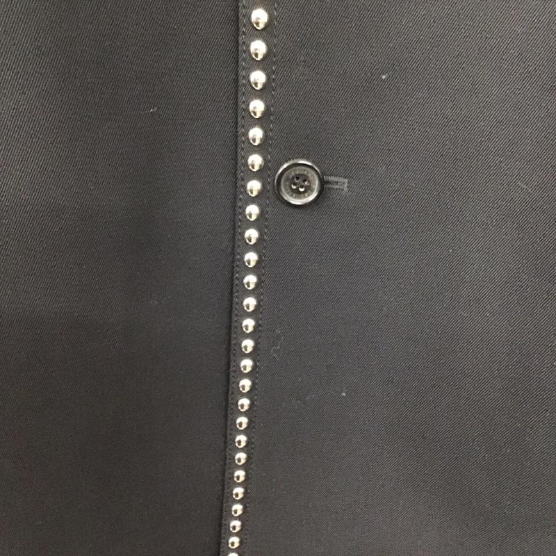 ディースクエアード2 DSQUARED2 ジャケット、上着 ジャケット、ブレザー s74aa0280 スタッズセミロングコート アウター スタッズジャケット 46 無地 黒 / ブラック /  メンズ USED 古着 中古 10142087