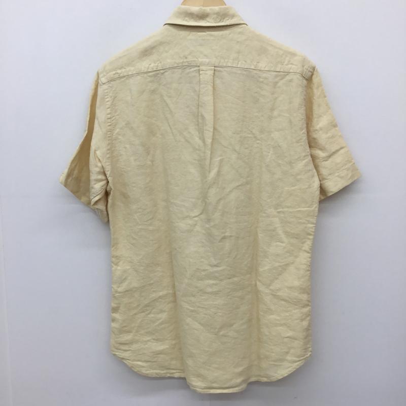 ユナイテッドアローズ UNITED ARROWS シャツ、ブラウス 半袖 L 無地 黄 / イエロー /  メンズ USED 古着 中古 10134384
