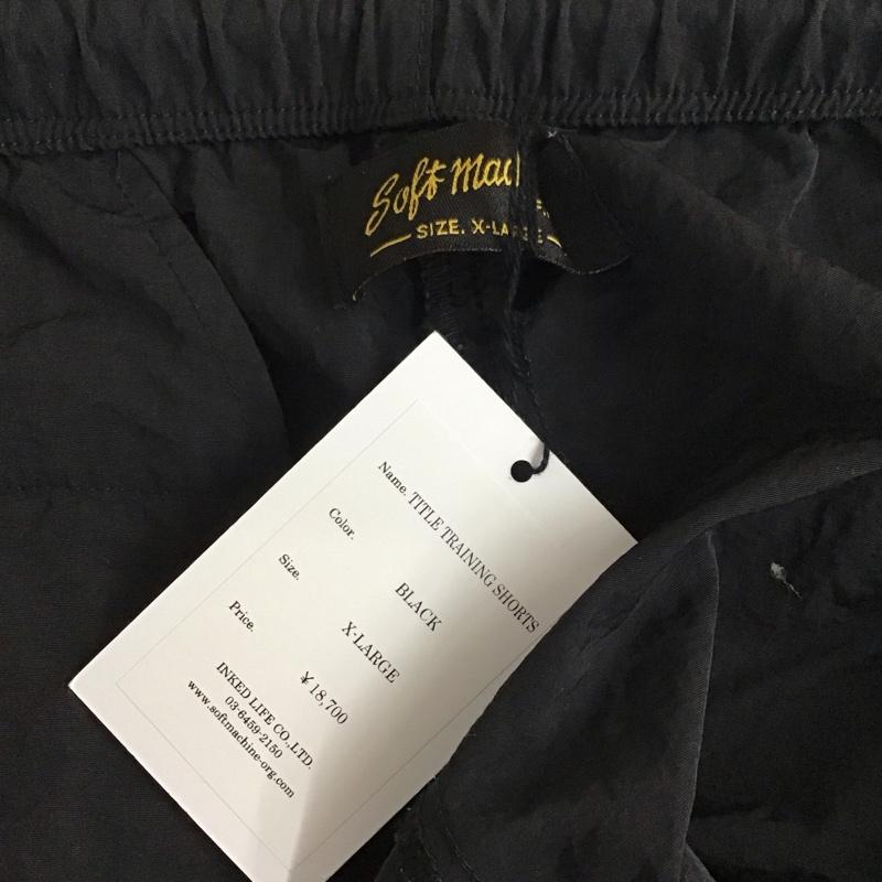 ソフト・マシーン SOFTMACHINE パンツ ショートパンツ ショートパンツ ハーフパンツ カジュアルパンツ ナイロンパンツ XL 無地 黒 / ブラック /  メンズ USED 古着 中古 10120059