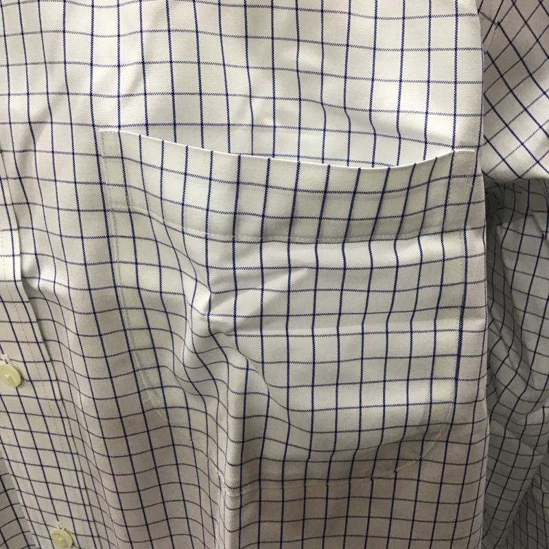 ブルックスブラザーズ BROOKS BROTHERS シャツ、ブラウス 長袖 長袖シャツ ボタンダウンシャツ チェックシャツ カジュアルシャツ チェック 白 / ホワイト / X 青 / ブルー /  メンズ USED 古着 中古 10111041