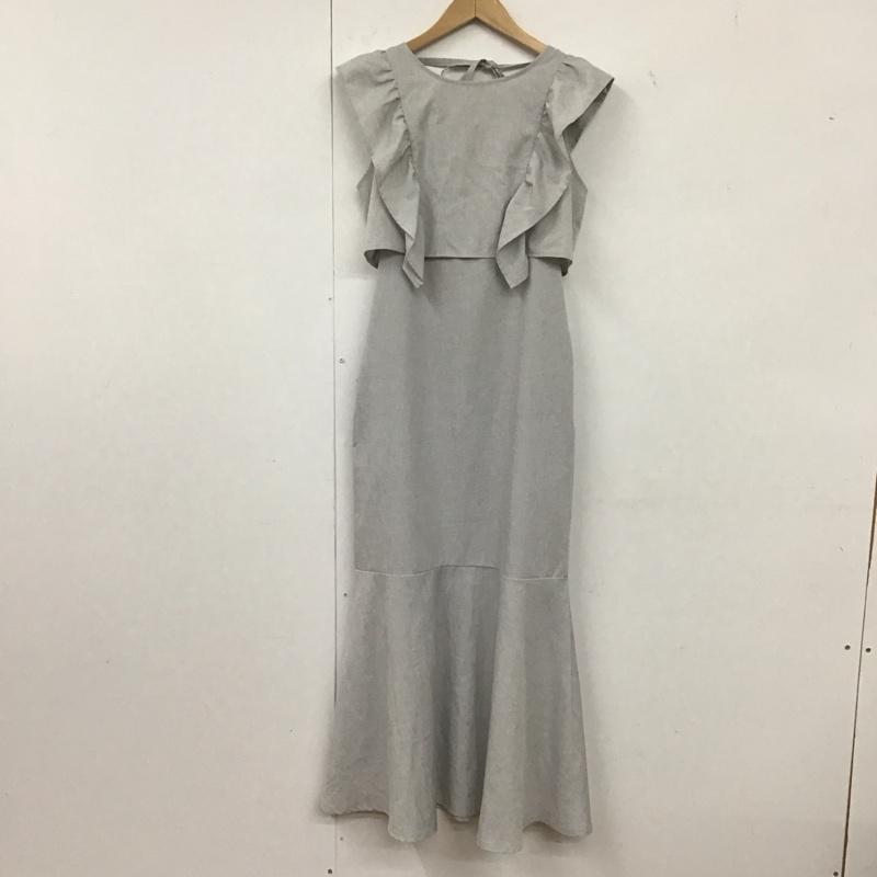 スナイデル SNIDEL ワンピース ロングスカート 022250304901-01 フリルスリーブレイヤードタイトワンピース ロングワンピース M 無地 灰 / グレー /  レディース USED 古着 中古 10136030