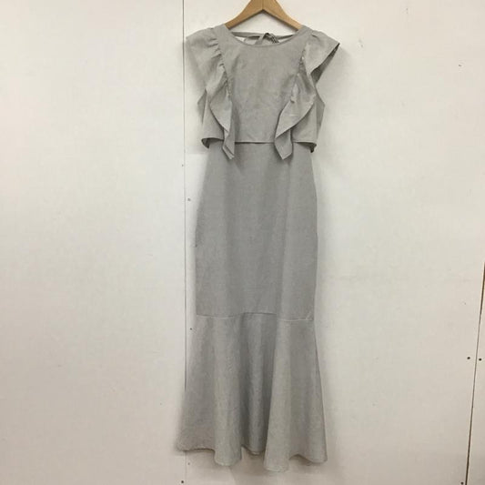 スナイデル SNIDEL ワンピース ロングスカート 022250304901-01 フリルスリーブレイヤードタイトワンピース ロングワンピース M 無地 灰 / グレー /  レディース USED 古着 中古 10136030