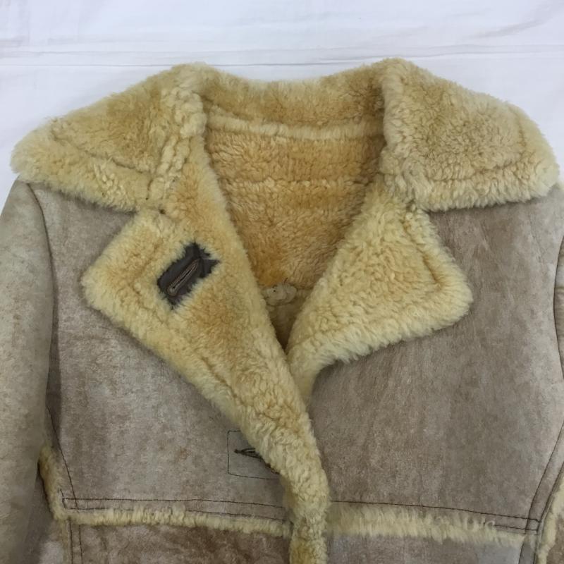 ショット Shott コート 毛皮、ファー ムートンランチコート　70 s 無地 ベージュ / ベージュ /  メンズ USED 古着 中古 10141438