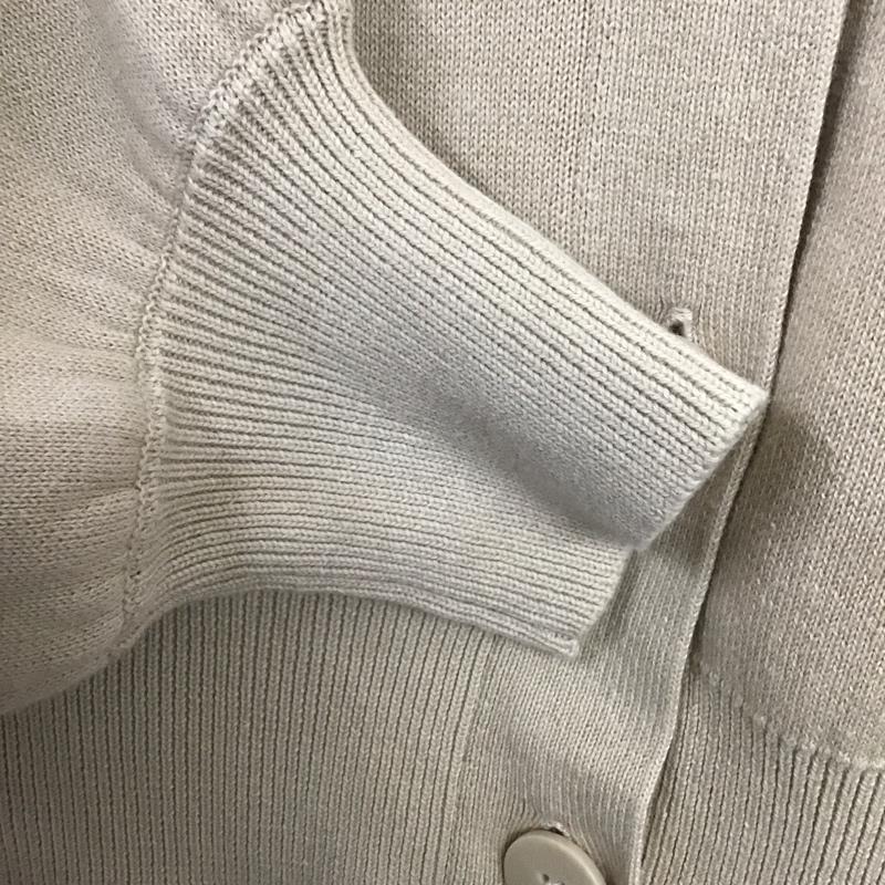 アズールバイマウジー AZUL BY MOUSSY カーディガン 長袖 250EAB70-174H 2WAY SWEATTER BUTTON SHORT PO M 無地 ベージュ / ベージュ /  レディース USED 古着 中古 10142900