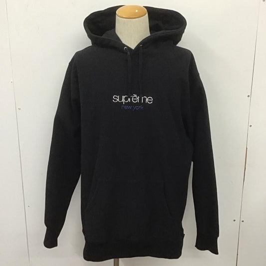 シュプリーム Supreme パーカー 長袖 16AW ChromeClassicLogoHooded 長袖パーカー スウェットパーカー XL ロゴ、文字 黒 / ブラック /  メンズ USED 古着 中古 10107390
