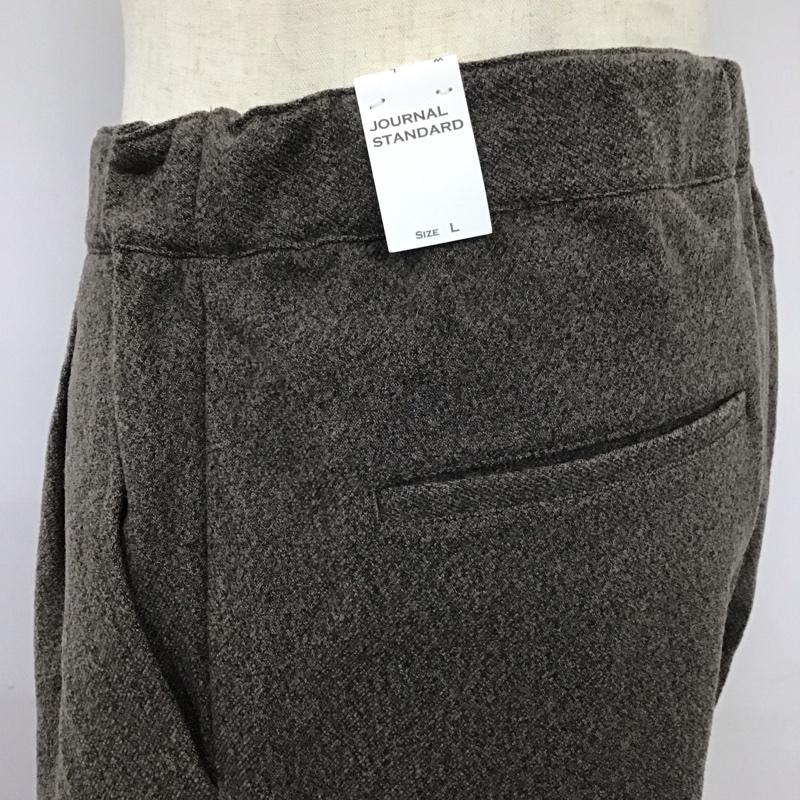 ジャーナルスタンダード JOURNAL STANDARD パンツ スラックス 20-030-600-2190-3-0 ボトム カジュアルパンツ ワイドパンツ スラックス L 無地 茶 / ブラウン /  メンズ USED 古着 中古 10112727
