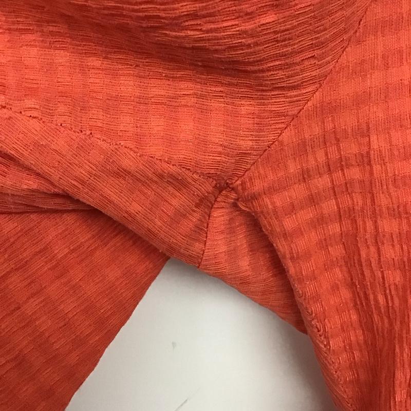 ニコアンド niko and... ボトムス ボトムス 282346 クシュクシュDRYイージーパンツ L チェック 橙 / オレンジ /  レディース USED 古着 中古 10129134