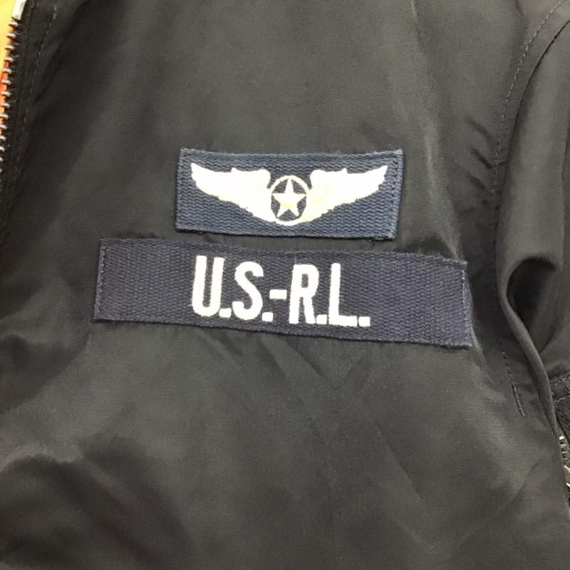ポロラルフローレン POLO RALPH LAUREN ジャケット、上着 ジャンパー、ブルゾン ジップアップジャケット ナイロンジャケット アウター M ロゴ、文字 黒 / ブラック /  メンズ USED 古着 中古 10150116
