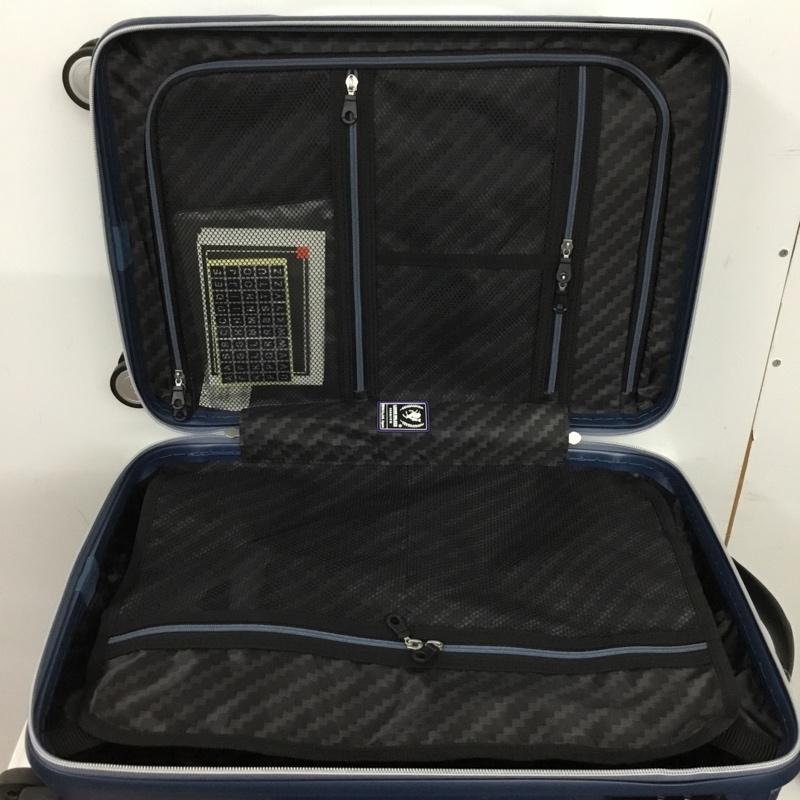 レジェンドウォーカー LEGEND WALKER スーツケース、トランク スーツケース、トランク 6720-49 円型キャリーハンドル TRAVEL BUZZER 機内持ち込み ロゴ、文字 青 / ブルー /  メンズ USED 古着 中古 10147869